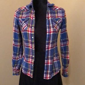 Blue Flannel Button Down